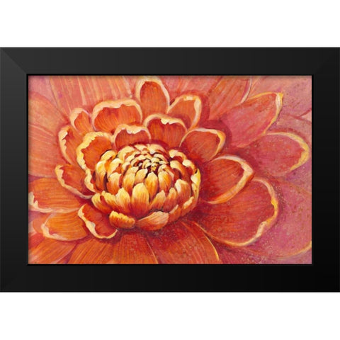 Micro Floral II Black Modern Wood Framed Art Print by OToole, Tim