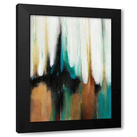 Falling Colors II Black Modern Wood Framed Art Print with Double Matting by OToole, Tim
