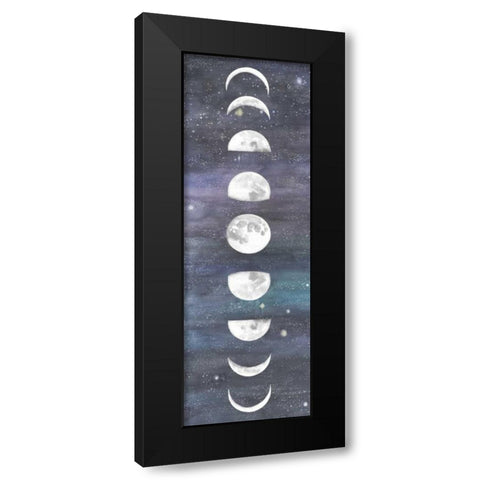Moon Chart I Black Modern Wood Framed Art Print by McCavitt, Naomi