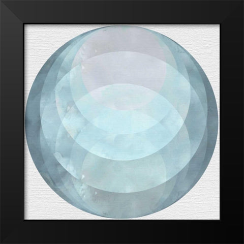 Day Circles Black Modern Wood Framed Art Print by McCavitt, Naomi