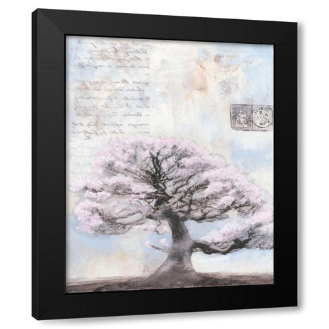 Springtime Memories I Black Modern Wood Framed Art Print with Double Matting by McCavitt, Naomi