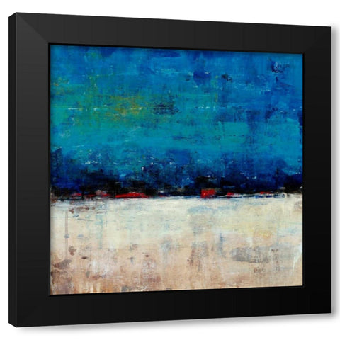 A Touch of Red I Black Modern Wood Framed Art Print with Double Matting by OToole, Tim