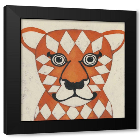 Zoo Portrait II Black Modern Wood Framed Art Print by Zarris, Chariklia