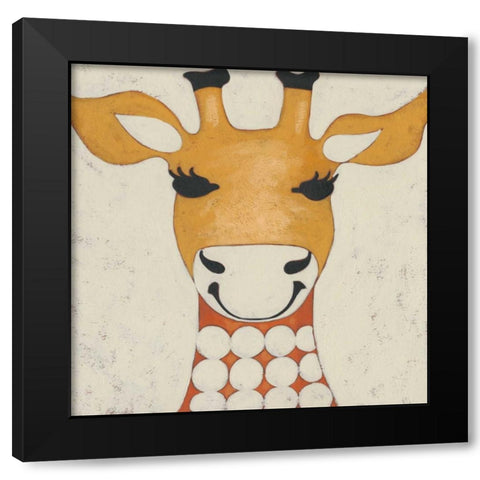 Zoo Portrait IV Black Modern Wood Framed Art Print by Zarris, Chariklia