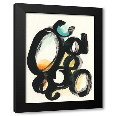 Cellular Structure I Black Modern Wood Framed Art Print by Vess, June Erica