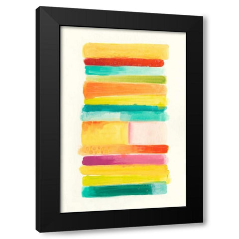 Layer Cake I Black Modern Wood Framed Art Print by Vess, June Erica