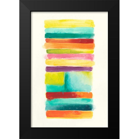 Layer Cake II Black Modern Wood Framed Art Print by Vess, June Erica