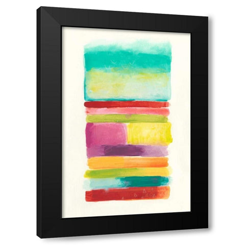 Layer Cake III Black Modern Wood Framed Art Print by Vess, June Erica