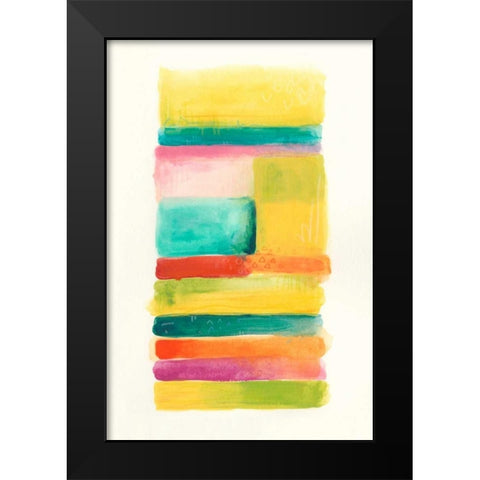 Layer Cake IV Black Modern Wood Framed Art Print by Vess, June Erica