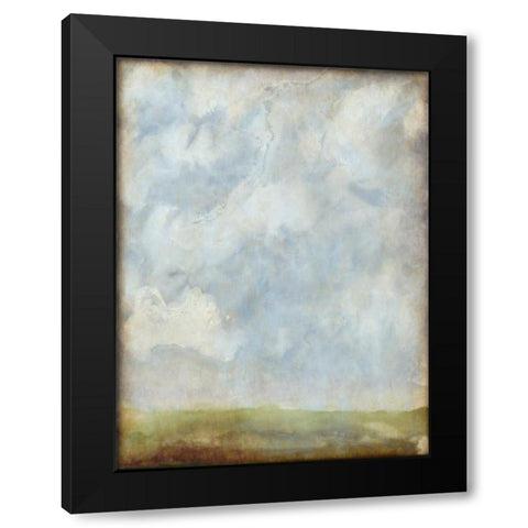 Aged Abstract Landscape II Black Modern Wood Framed Art Print with Double Matting by McCavitt, Naomi