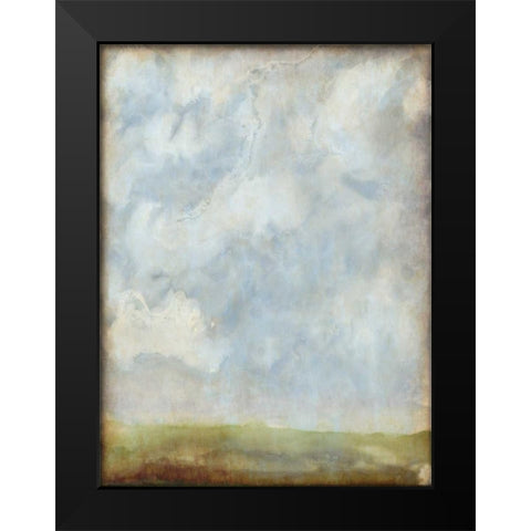 Aged Abstract Landscape II Black Modern Wood Framed Art Print by McCavitt, Naomi