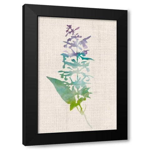 Watercolor Plants I Black Modern Wood Framed Art Print with Double Matting by McCavitt, Naomi