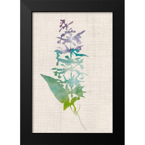 Watercolor Plants I Black Modern Wood Framed Art Print by McCavitt, Naomi