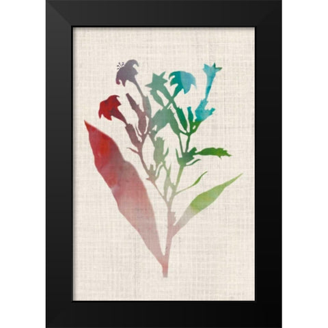 Watercolor Plants II Black Modern Wood Framed Art Print by McCavitt, Naomi