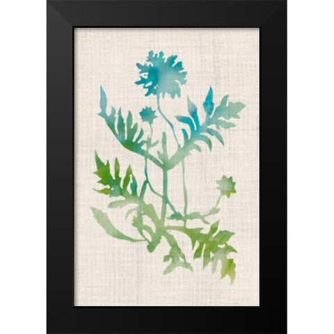 Watercolor Plants III Black Modern Wood Framed Art Print by McCavitt, Naomi