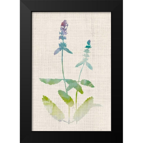 Watercolor Plants IV Black Modern Wood Framed Art Print by McCavitt, Naomi