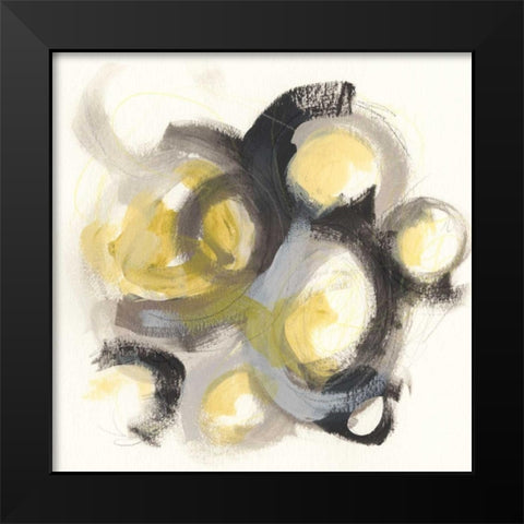 Neutron I Black Modern Wood Framed Art Print by Vess, June Erica