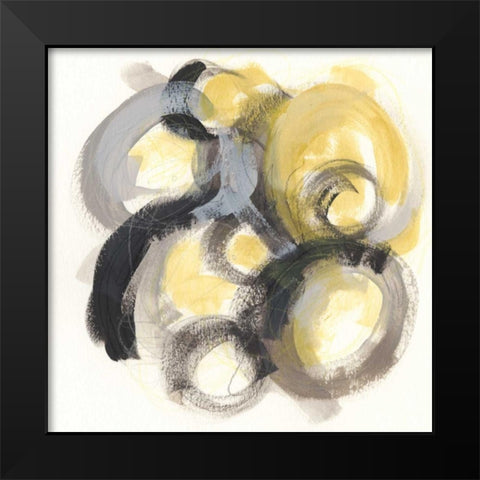 Neutron II Black Modern Wood Framed Art Print by Vess, June Erica