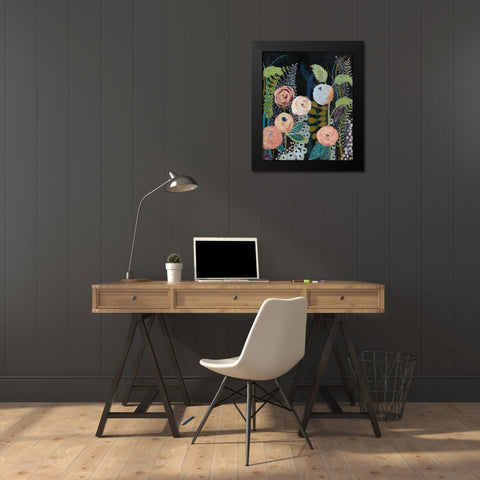 Diverging Blooms I Black Modern Wood Framed Art Print by Popp, Grace
