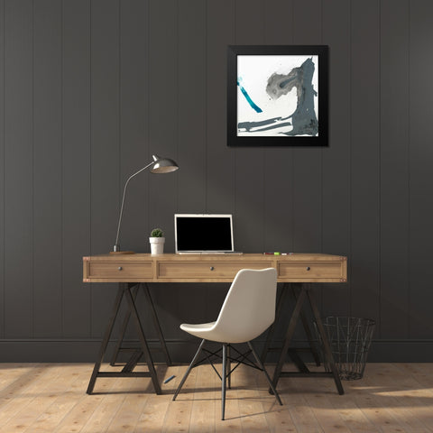 Minimal I Black Modern Wood Framed Art Print by Jasper, Sisa