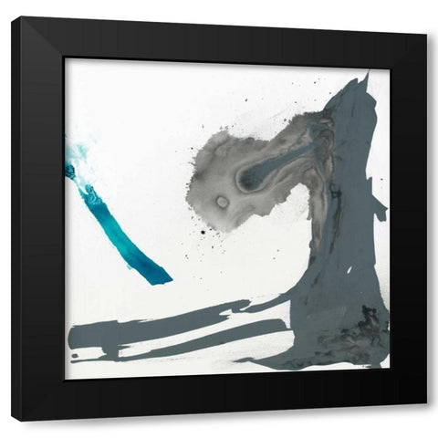Minimal I Black Modern Wood Framed Art Print by Jasper, Sisa
