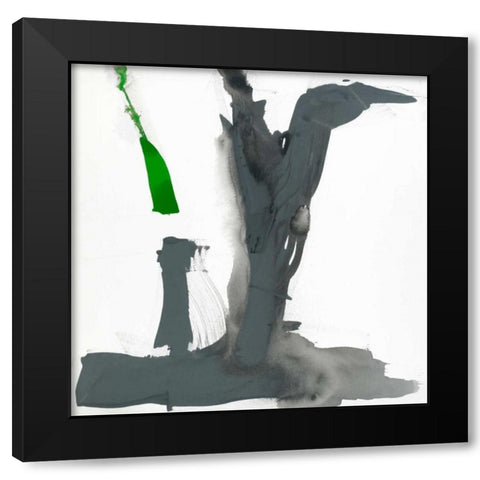 Minimal VI Black Modern Wood Framed Art Print by Jasper, Sisa
