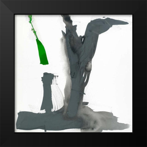 Minimal VI Black Modern Wood Framed Art Print by Jasper, Sisa