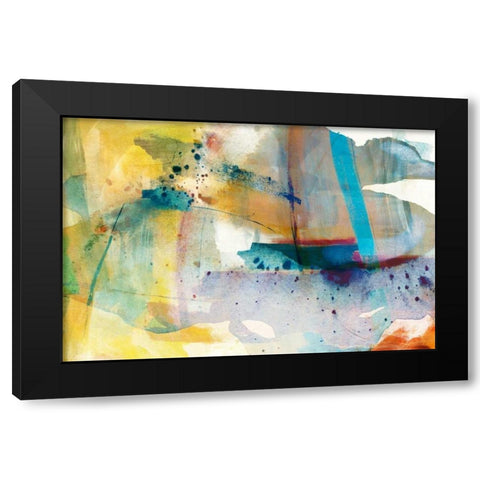 Deviation I Black Modern Wood Framed Art Print by Jasper, Sisa