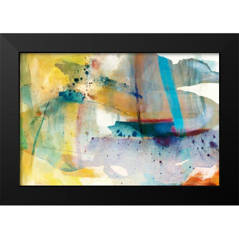 Deviation I Black Modern Wood Framed Art Print by Jasper, Sisa