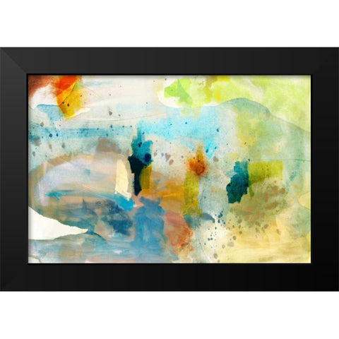 Deviation II Black Modern Wood Framed Art Print by Jasper, Sisa