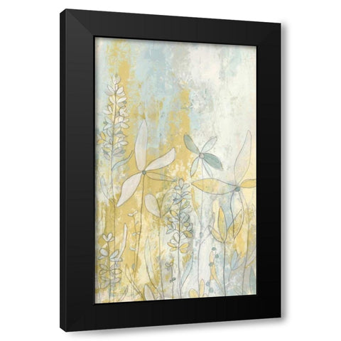 Meadow Fresco I Black Modern Wood Framed Art Print with Double Matting by Vess, June Erica