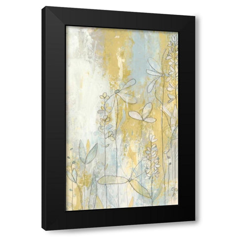 Meadow Fresco II Black Modern Wood Framed Art Print by Vess, June Erica