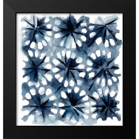 Indigo Study II Black Modern Wood Framed Art Print by Zarris, Chariklia