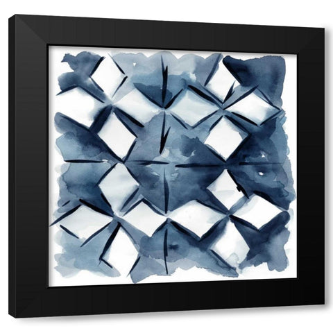 Indigo Study IV Black Modern Wood Framed Art Print by Zarris, Chariklia