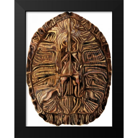 Tortoise Shell Detail II Black Modern Wood Framed Art Print by McCavitt, Naomi