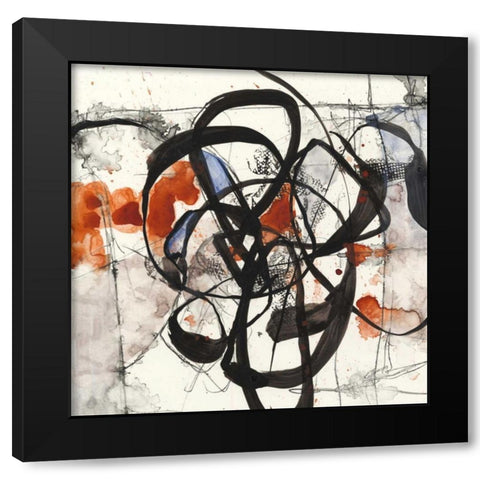 Circumnavigate II Black Modern Wood Framed Art Print with Double Matting by Goldberger, Jennifer