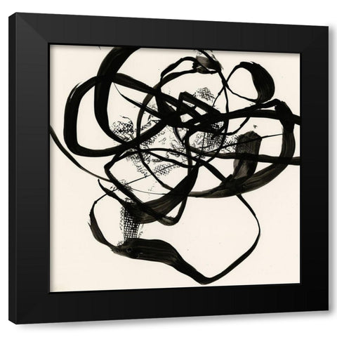 Sumi-E Abstract I Black Modern Wood Framed Art Print by Goldberger, Jennifer