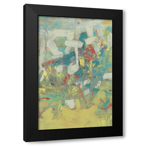 Graffiti Abstract II Black Modern Wood Framed Art Print by Goldberger, Jennifer
