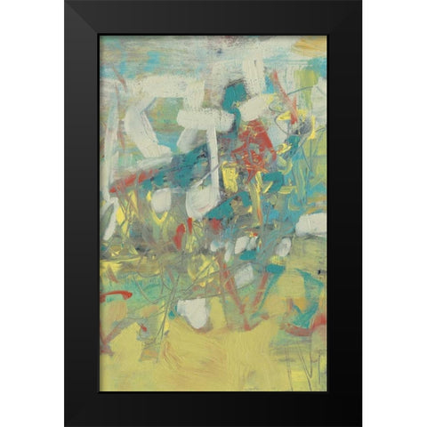 Graffiti Abstract II Black Modern Wood Framed Art Print by Goldberger, Jennifer