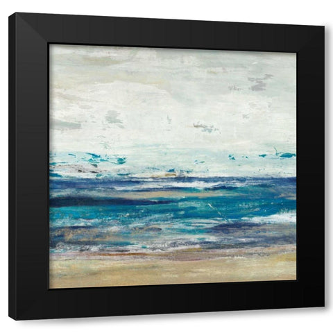 Indigo Horizon I Black Modern Wood Framed Art Print by Studio W