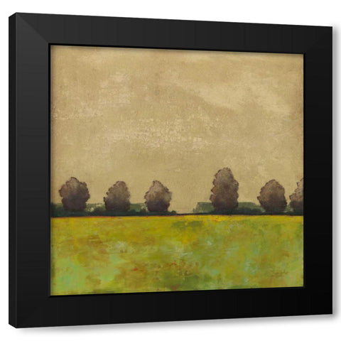 Treeline in the Field I Black Modern Wood Framed Art Print with Double Matting by Altug, Mehmet