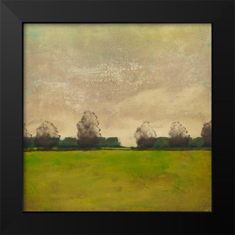 Treeline in the Field II Black Modern Wood Framed Art Print by Altug, Mehmet
