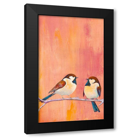Perch II Black Modern Wood Framed Art Print by Altug, Mehmet