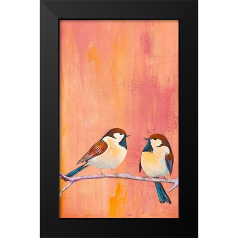 Perch II Black Modern Wood Framed Art Print by Altug, Mehmet