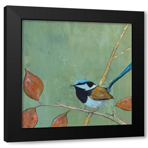 Resting Bird I Black Modern Wood Framed Art Print by Altug, Mehmet