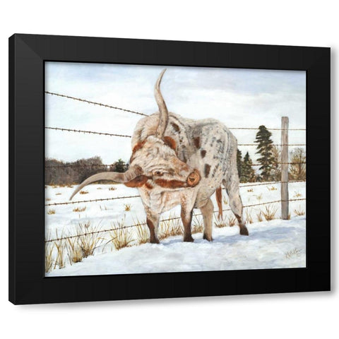 Itchin and a Scratchin I Black Modern Wood Framed Art Print by Winkler, Kathy