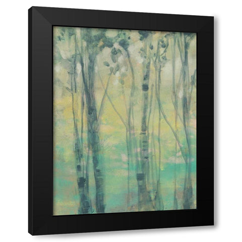 The Light in the Trees I Black Modern Wood Framed Art Print by Goldberger, Jennifer