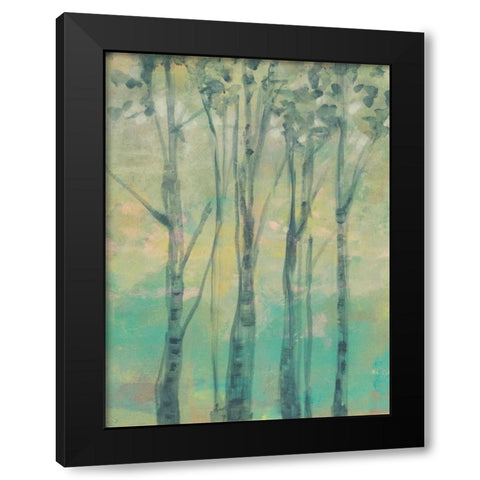 The Light in the Trees II Black Modern Wood Framed Art Print by Goldberger, Jennifer