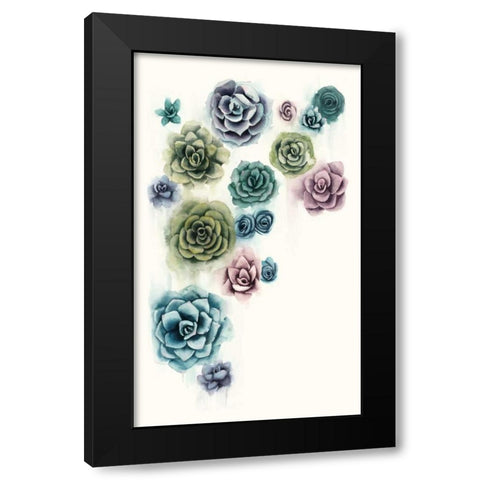 Succulent Cluster II Black Modern Wood Framed Art Print by Popp, Grace