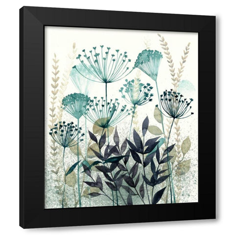 Allayed Floral II Black Modern Wood Framed Art Print by Popp, Grace